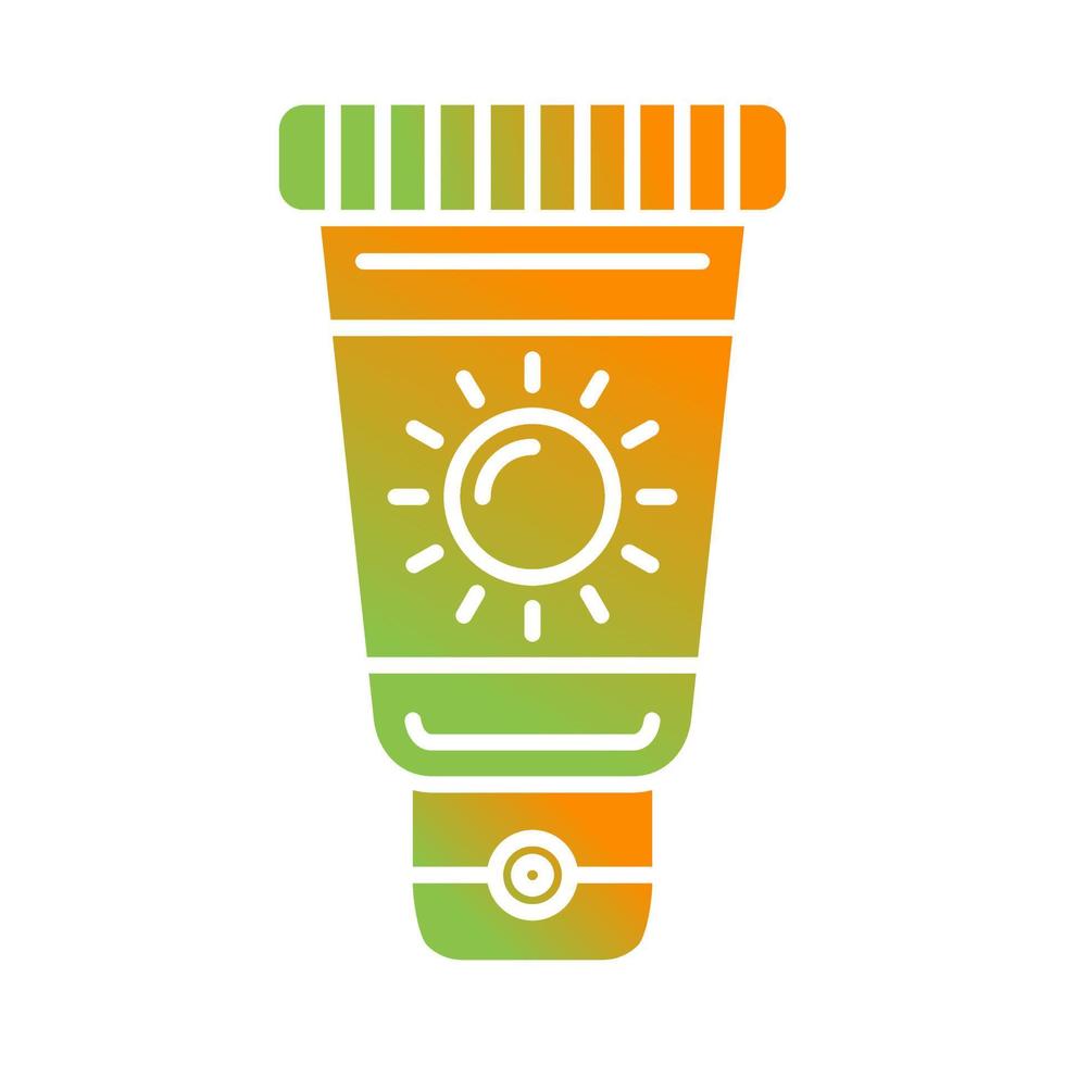 Sunscreen Vector Icon