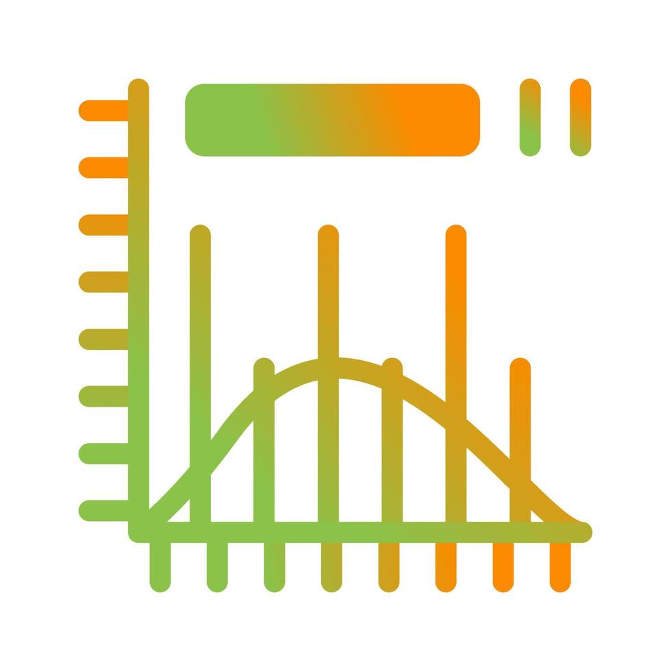 icono de vector de histograma