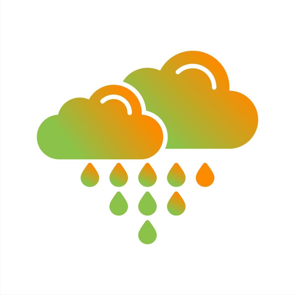 icono de vector de lluvia ácida