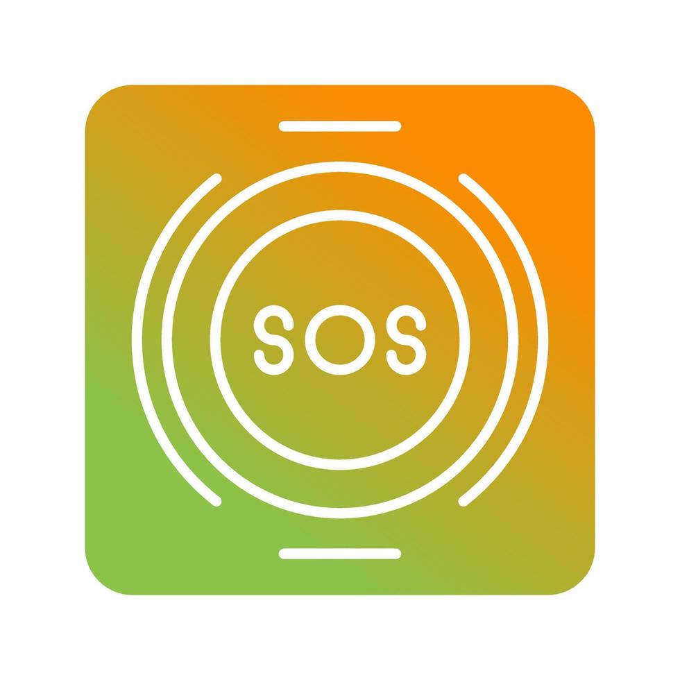 Emergency Button Vector Icon