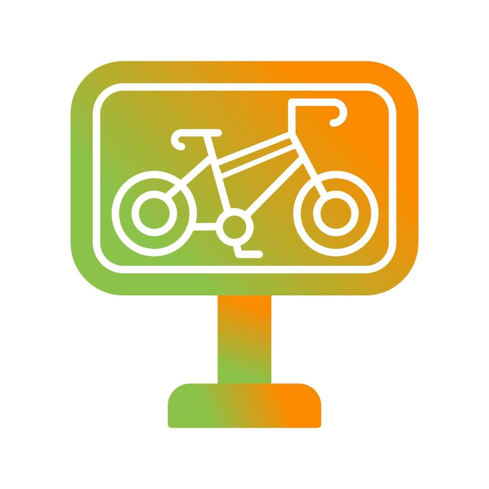 Bike Lane Vector Icon