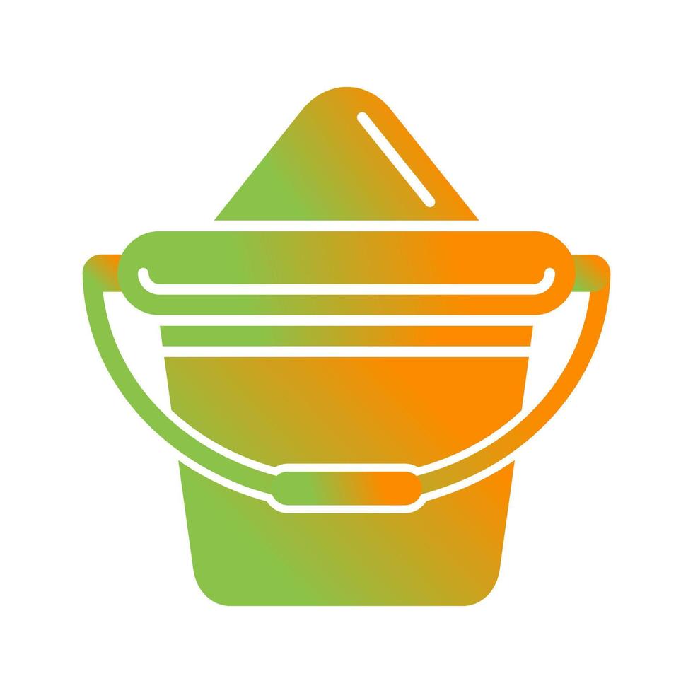 Sand Bucket Vector Icon