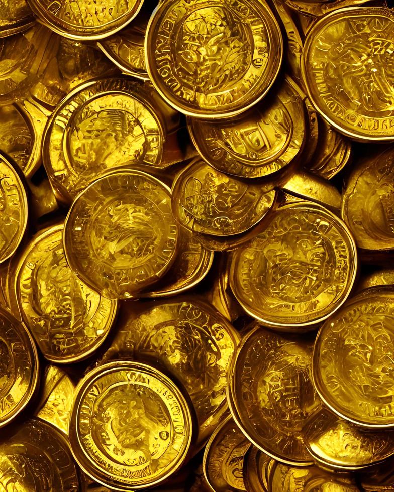 Yellow Gold Coins Background 16643265 Stock Photo at Vecteezy