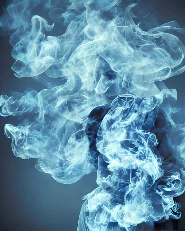 Blurred Colorful Smoke Effect Background photo