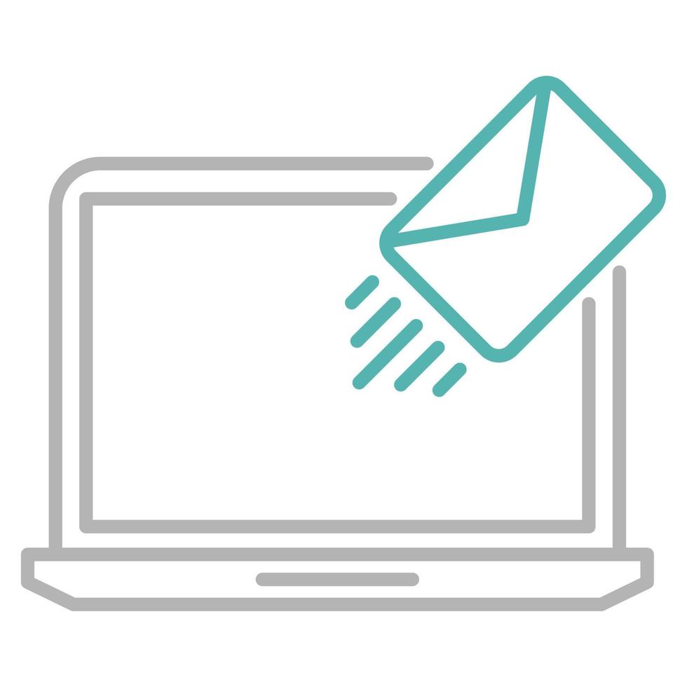 icono de marketing por correo electrónico, adecuado para una amplia gama de proyectos creativos digitales. feliz creando. vector