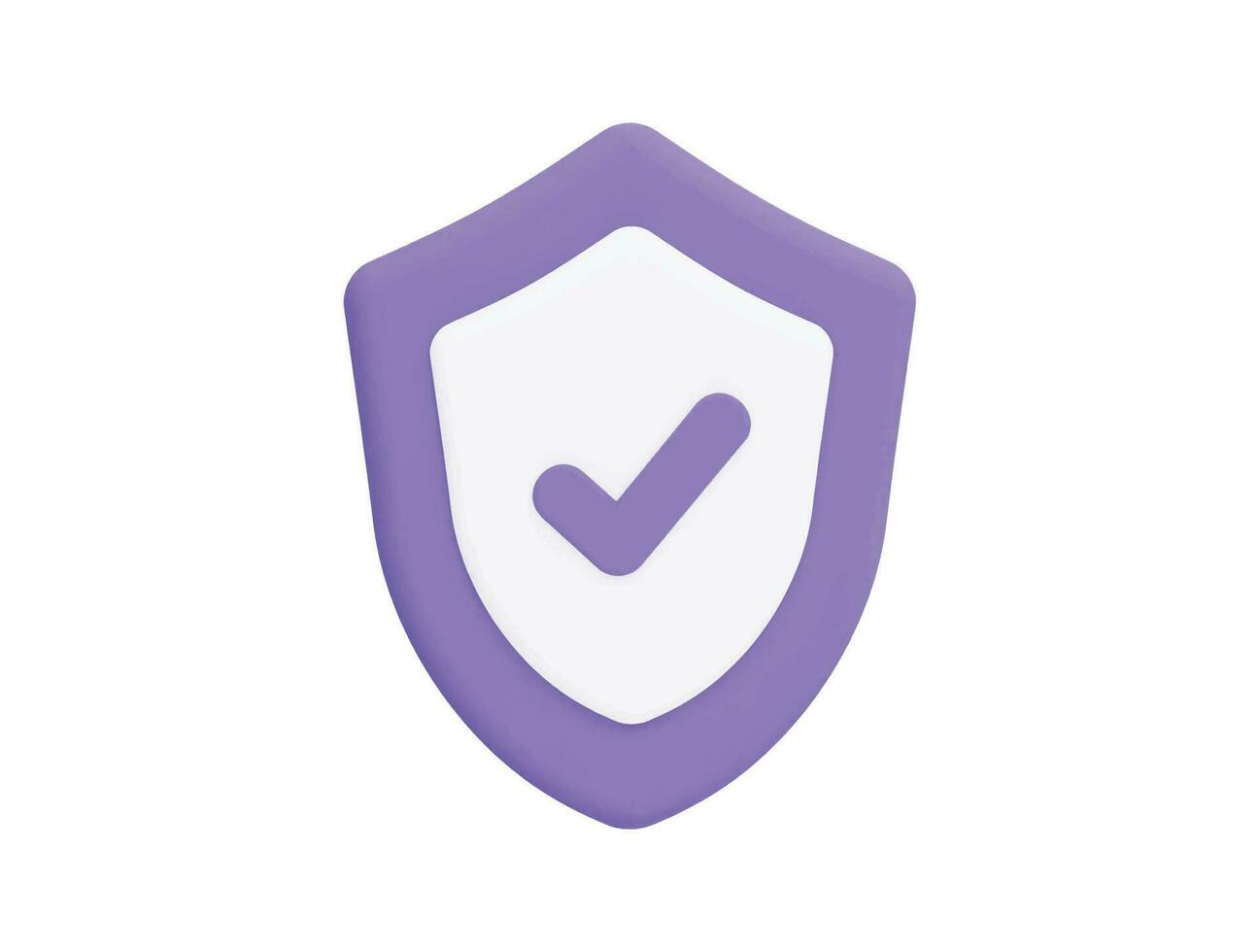 shield security safety and protection with 3d vector icon cartoon minimal style