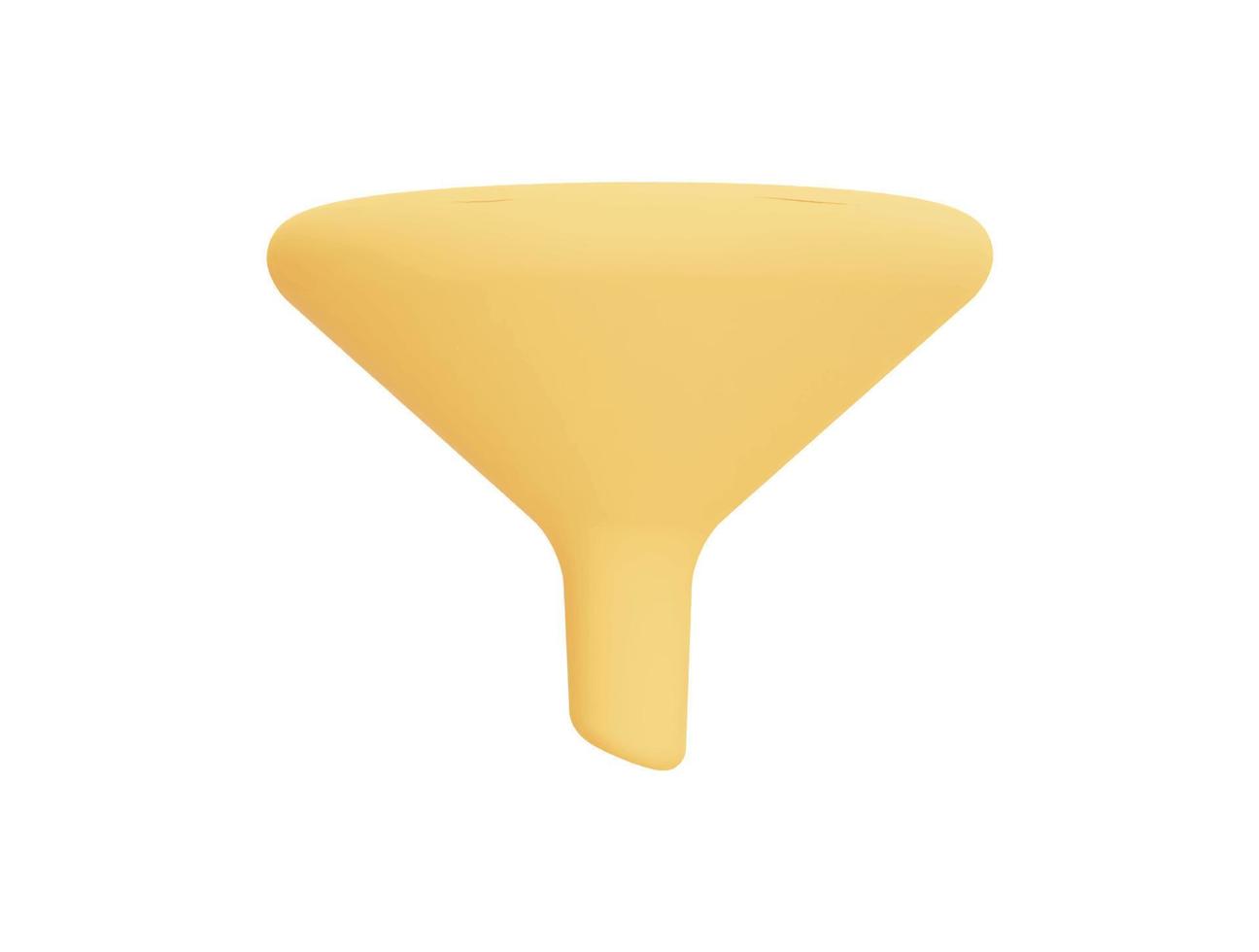 funnel filter with 3d vector icon cartoon minimal style 16643605 Vector