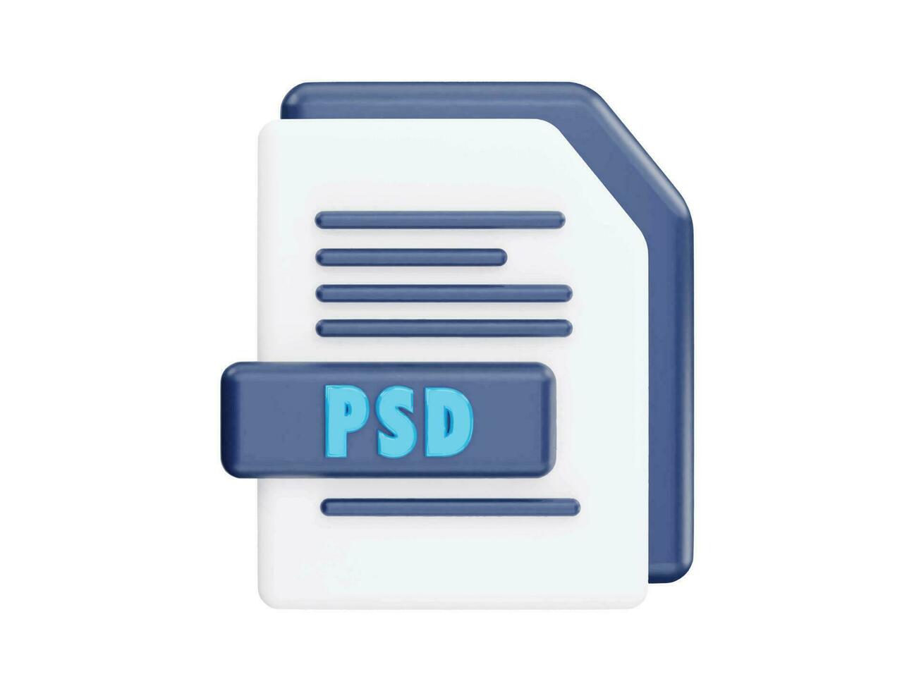 archivo psd con estilo minimalista de dibujos animados de icono de vector 3d