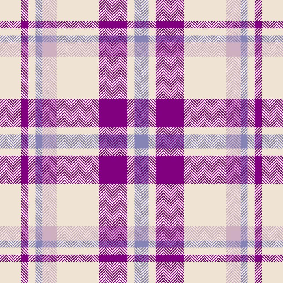 Plaid check pattern. Seamless fabric texture. Tartan textile print. vector