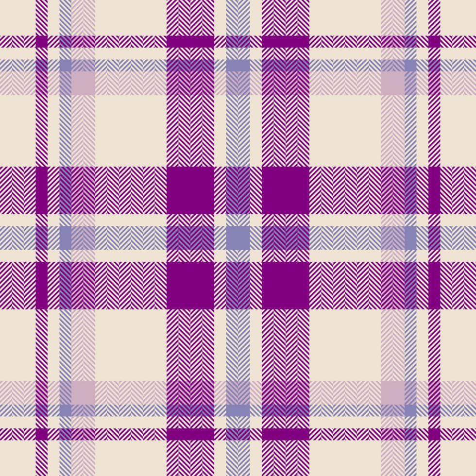 Plaid check pattern. Seamless fabric texture. Tartan textile print. vector