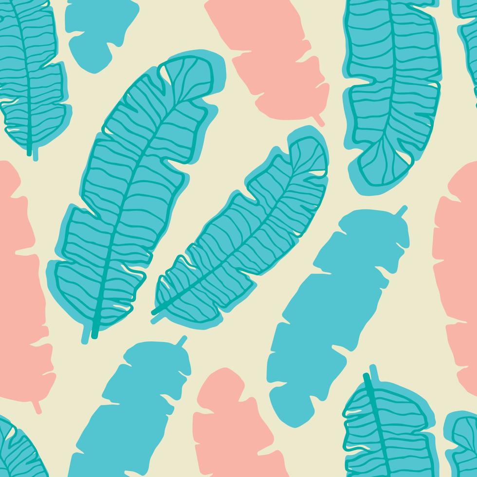 hermosa monstera tropical deja un diseño de patrones sin fisuras. Fondo de naturaleza de hojas tropicales. ilustración brasileña de moda. diseño de primavera y verano para textiles, estampados, papel envolvente. vector