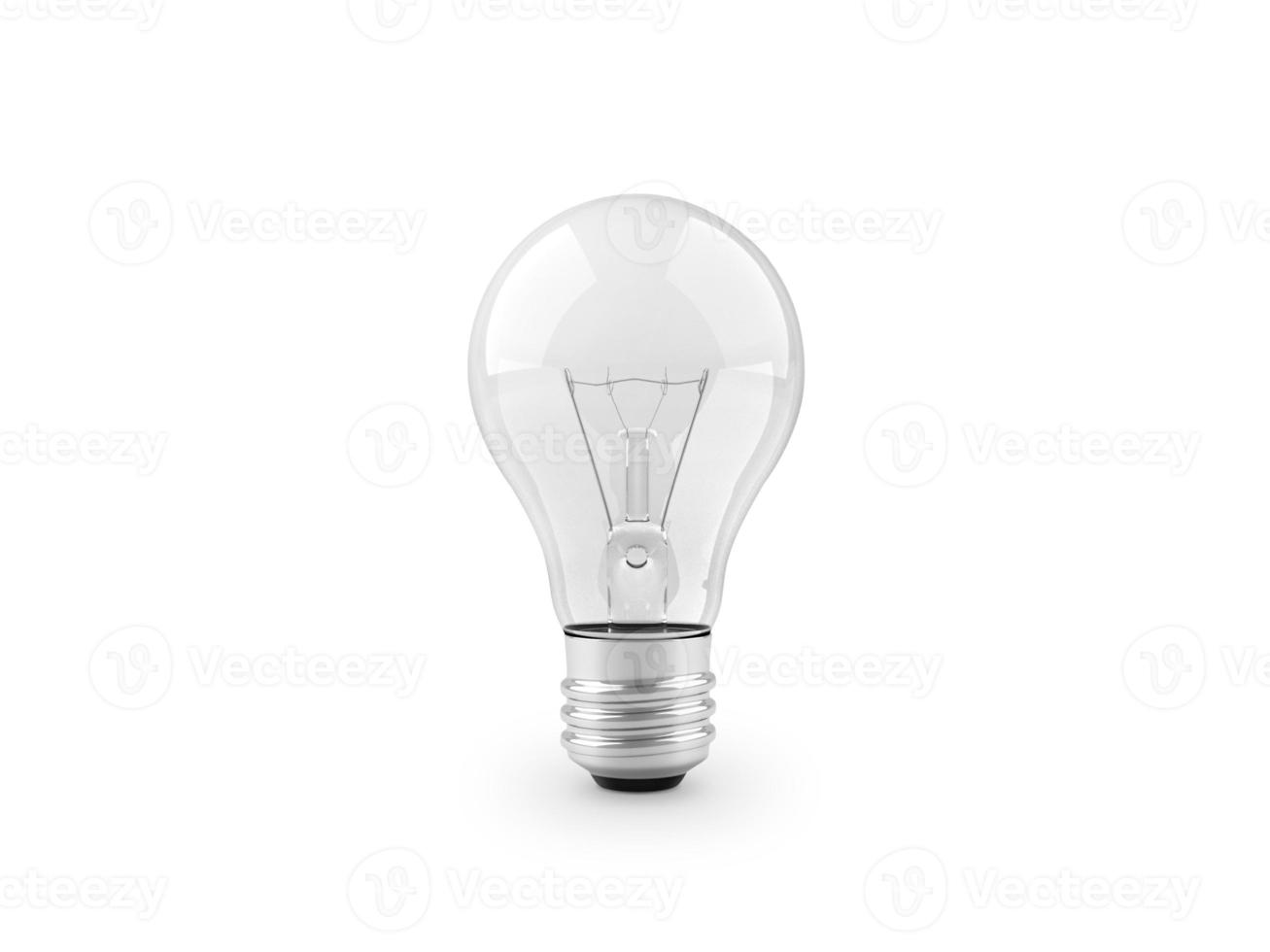 light bulb isolated on white. 3d render photo