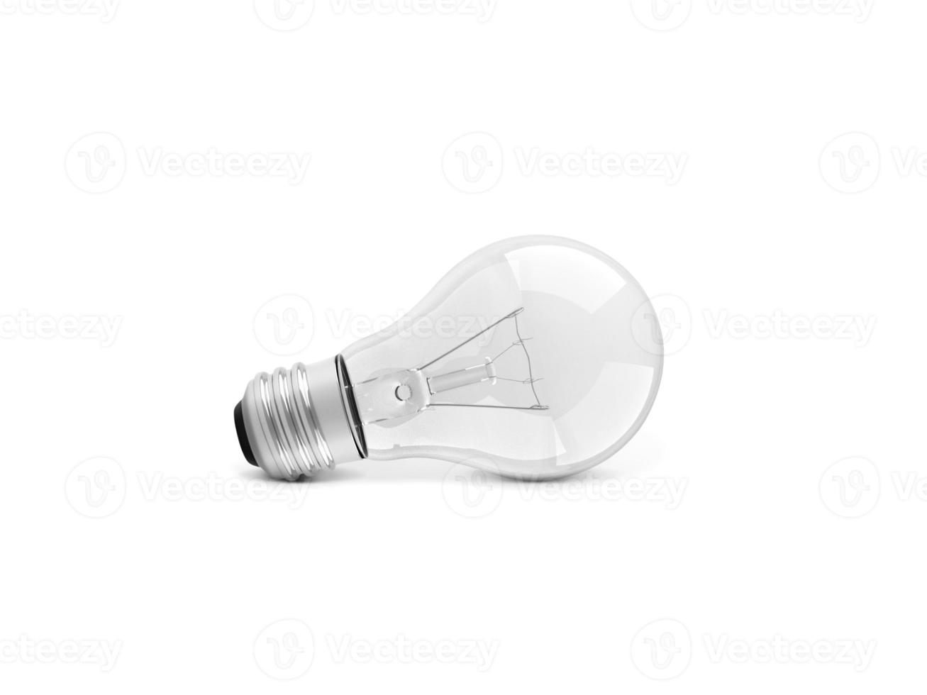 light bulb isolated on white. 3d render photo