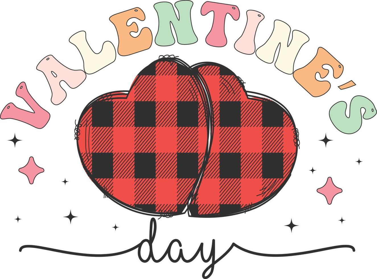 Happy Valentines Day Sublimation Design, vector