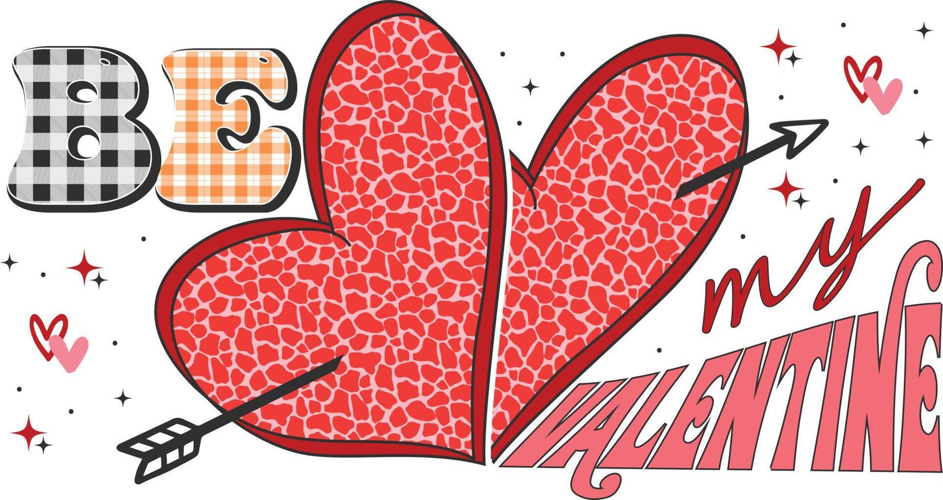 Valentines Day Sublimation Design vector