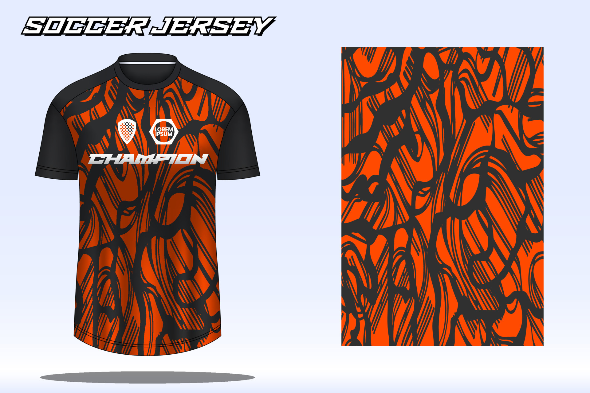 Soccer jersey sport t-shirt design mockup for football club 10 16645813 ...