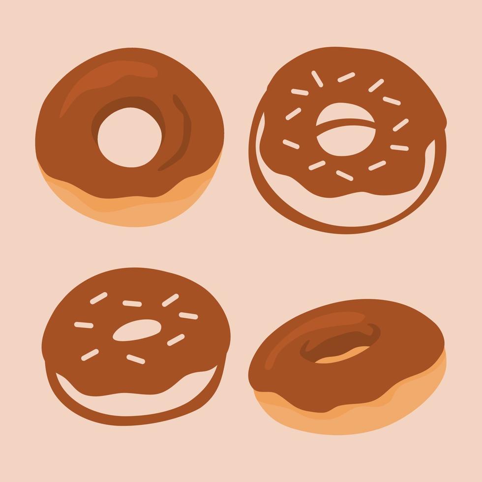 image of a donut snack, graphic element of a donut vector