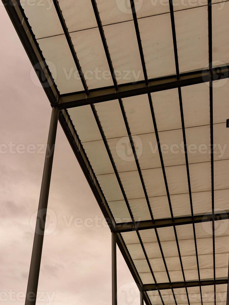 modern roof of the building photo