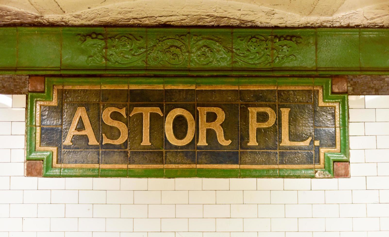 Astor Place Subway Station - New York City, 2022 photo
