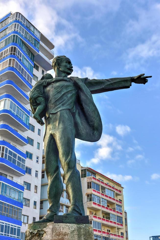 Havana, Cuba - Jan 15, 2017 -  Jose Marti Anti-Imperialist Platform across the street from the Embassy of the United States in Havana. photo