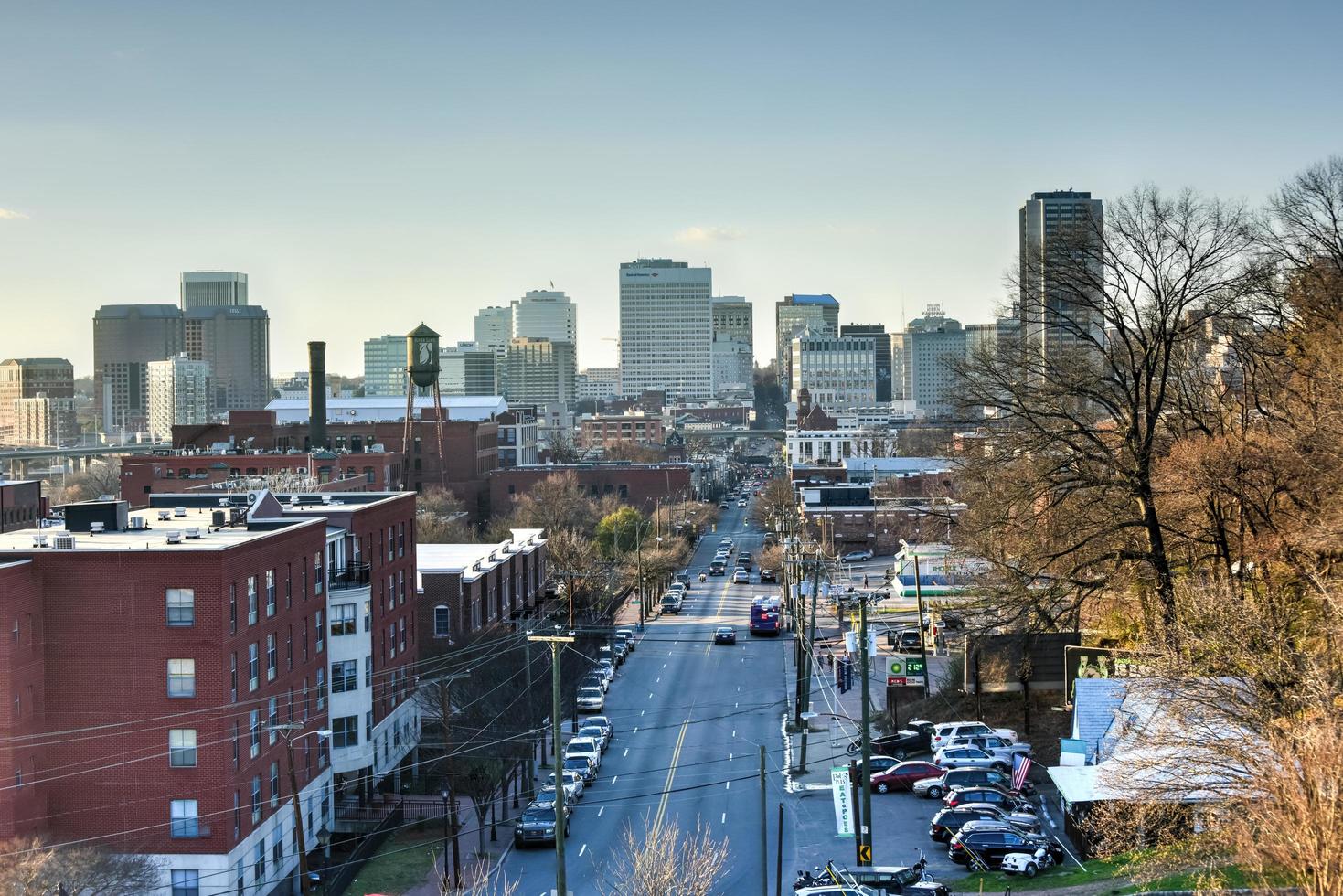 Richmond, Virginia - Feb 19, 2017 -  Skyline from Libby Hill in Richmond, Virginia. photo