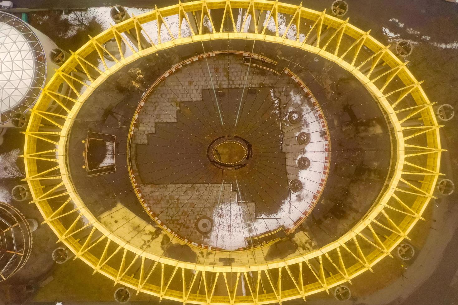 Queens, New York - March 10 2019 -  The New York State Pavilion, a remnant of the 1964 World's Fair located at Flushing Meadows-Corona Park photo