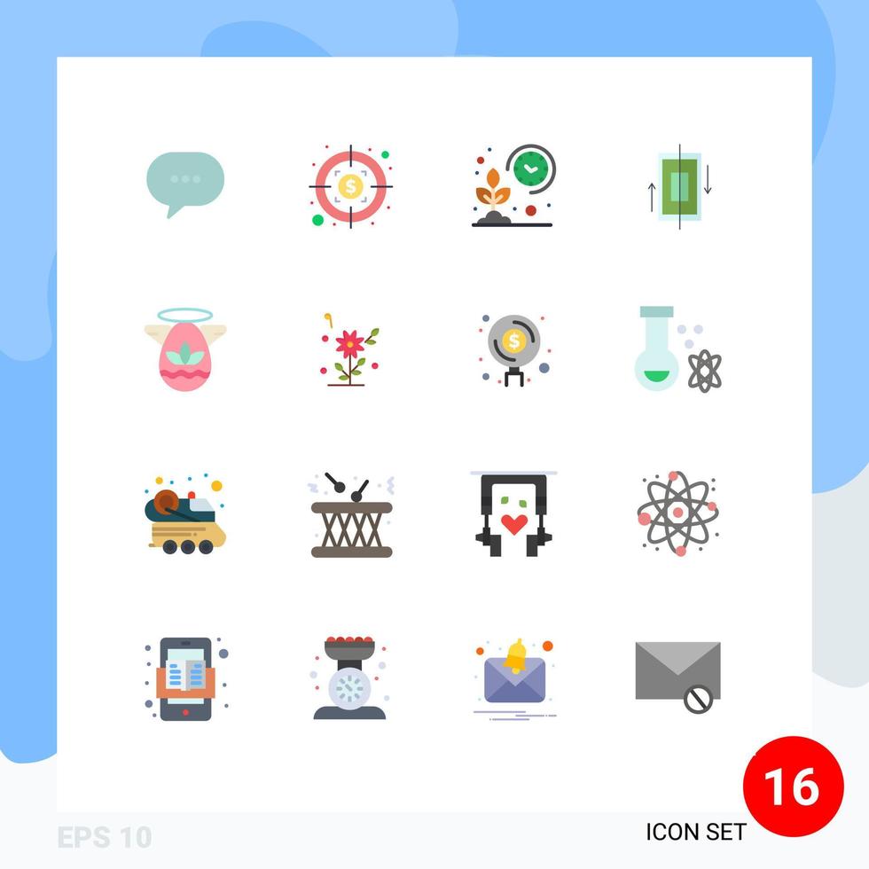 Pack of 16 Modern Flat Colors Signs and Symbols for Web Print Media such as angle phone farmer data sync Editable Pack of Creative Vector Design Elements