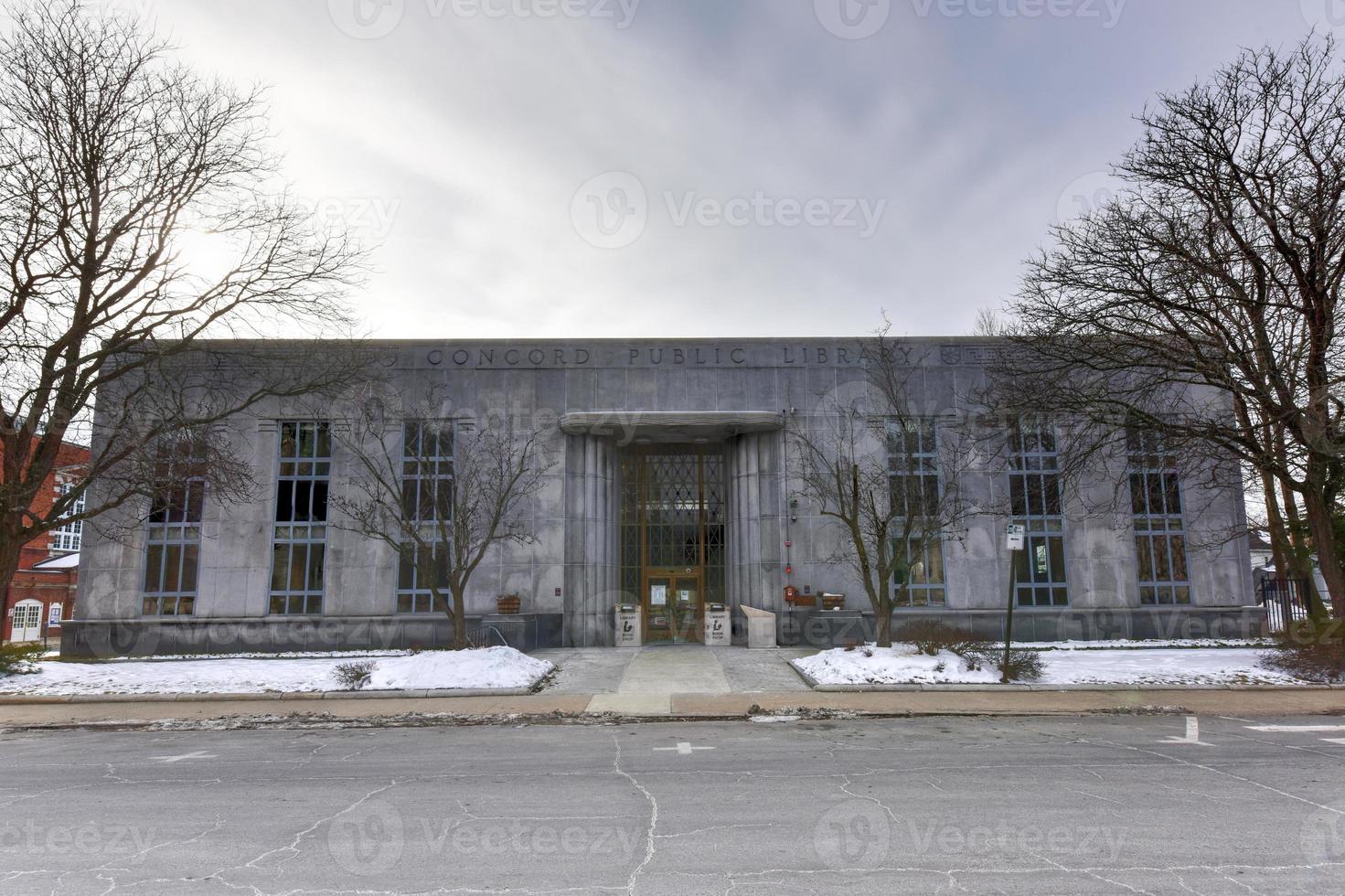 Concord Public Library building in Corcord, New Hampshire. photo