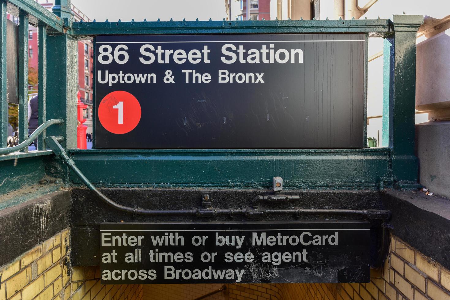 86 Street Station Subway entrance in the Upper West Side of New York City, 2022 photo