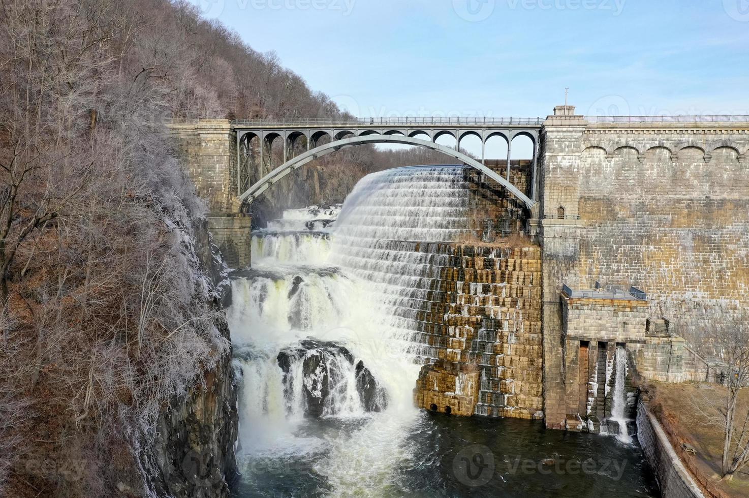 Croton Gorge Park at the base of New Croton Dam in Westchester, New York photo