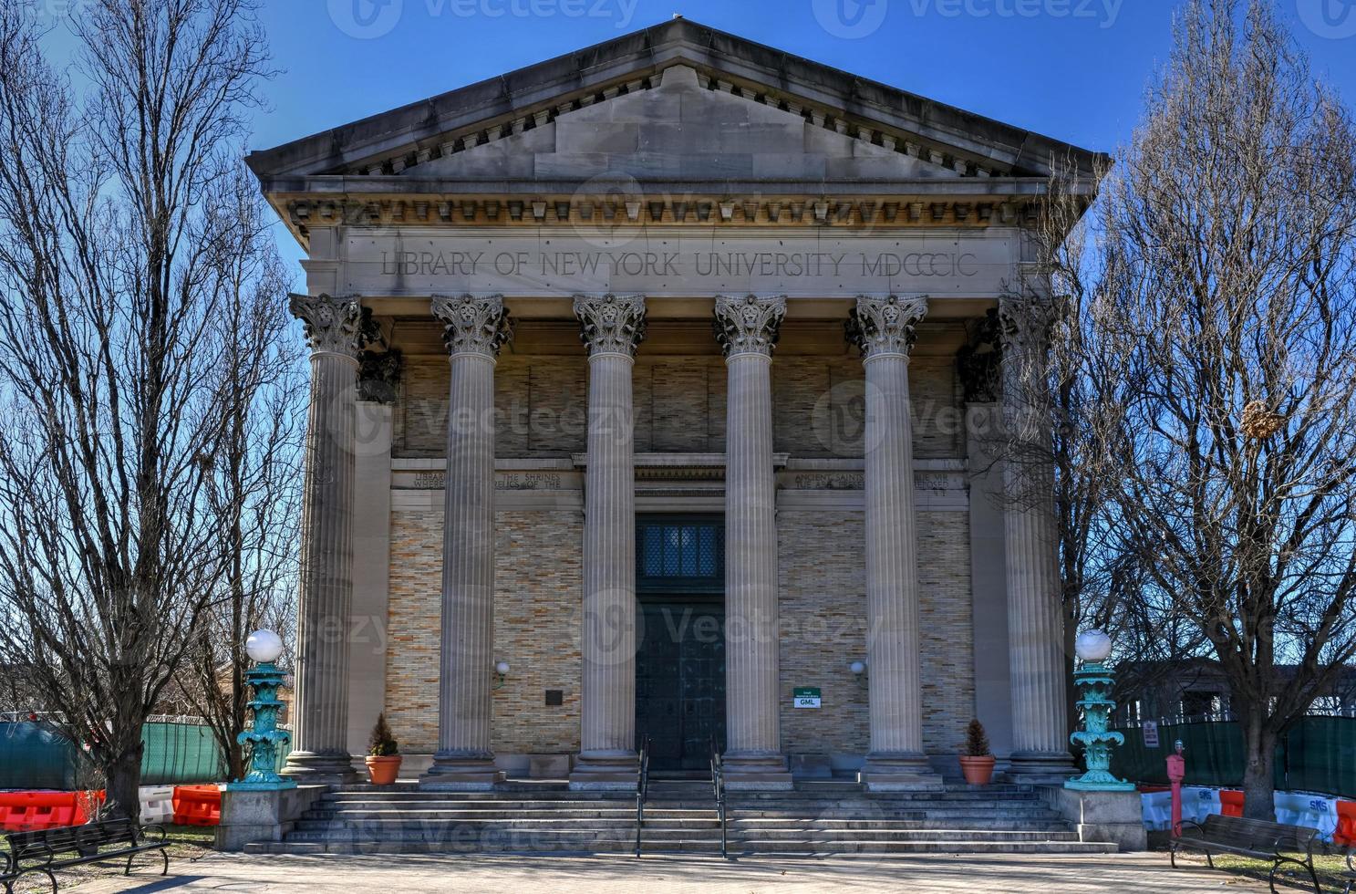 Library of New York University on the campus of Bronx Community College in Bronx, New York. photo