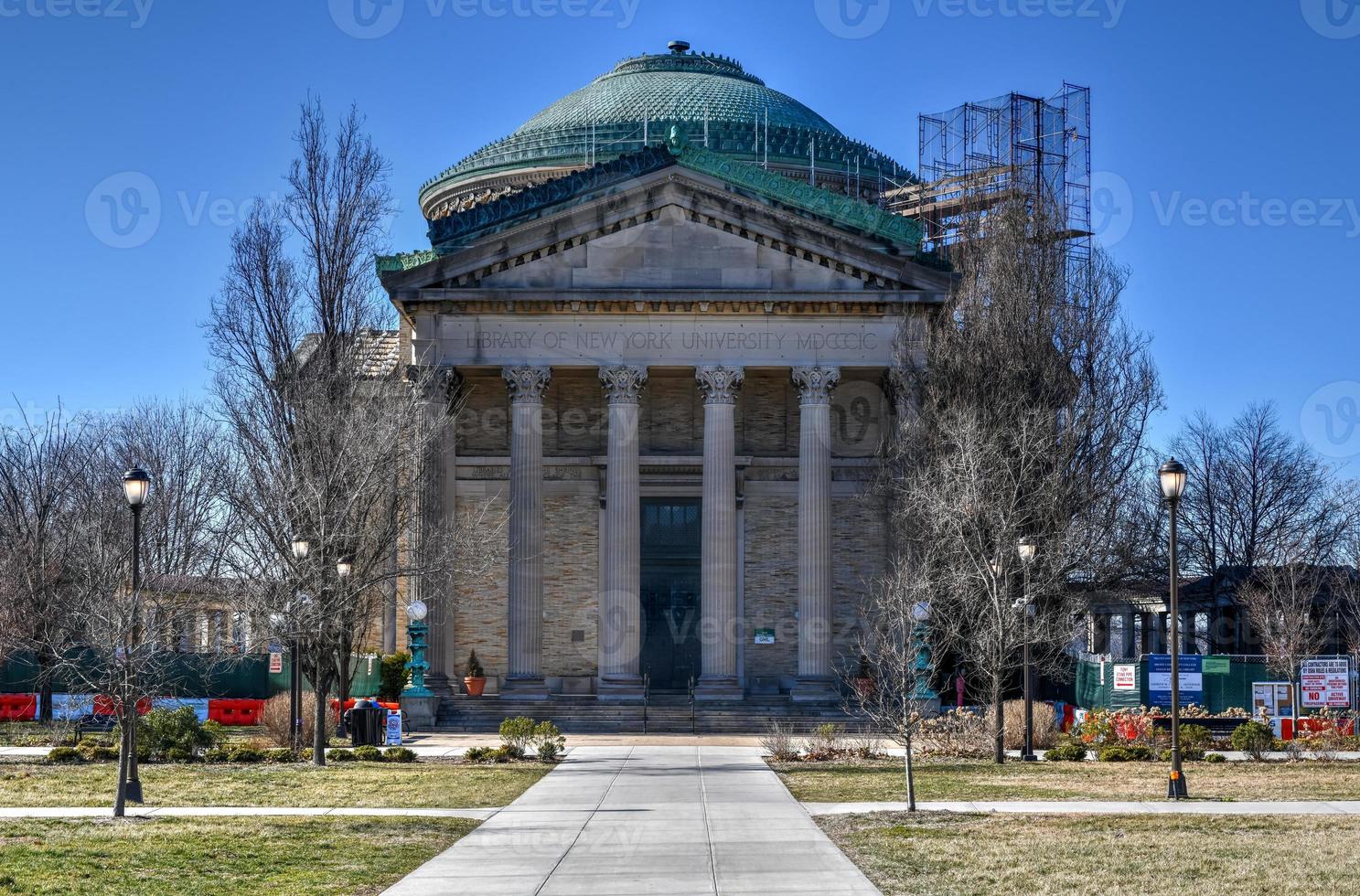 Library of New York University on the campus of Bronx Community College in Bronx, New York. photo