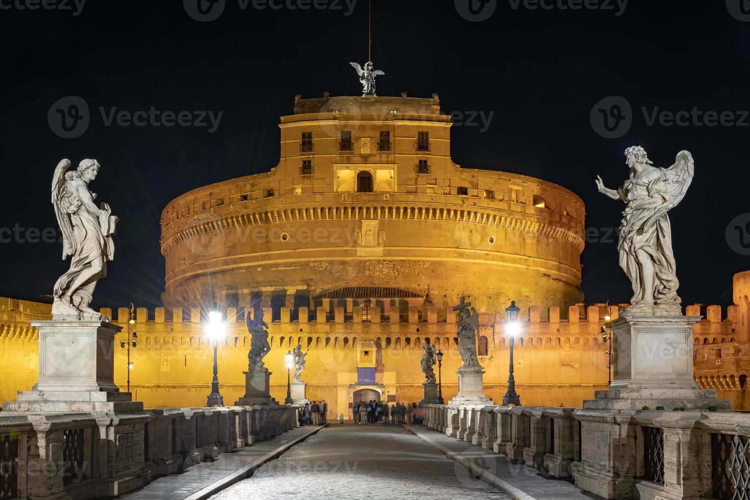 Castel Sant'Angelo or Castle of Holy Angel, Rome, Italy. Castel Sant'Angelo is one of the main travel destinations in Europe. photo