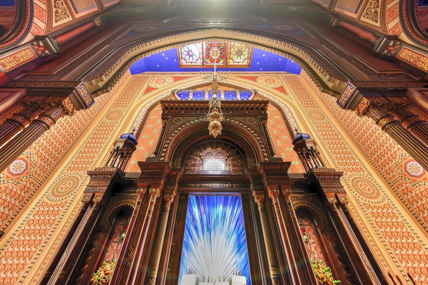 New York City - Oct 11, 2017 -  Central Synagogue in Midtown Manhattan, New York City. It was built in 1870-72 and was designed by Henry Fernbach in the Moorish Revival style. photo