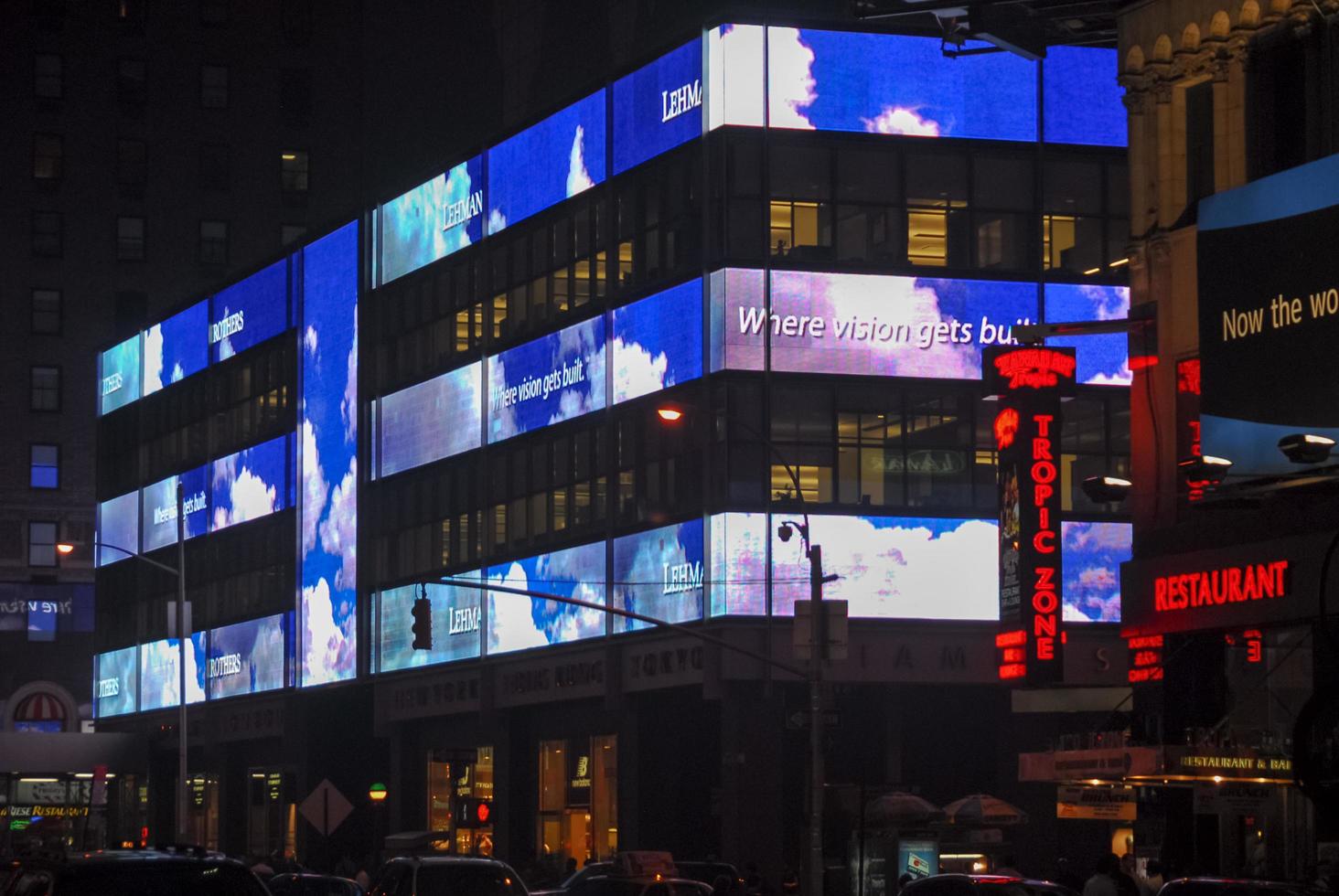 New York City - June 8, 2007 -  Lehman Brothers Headquarters in midtown Manhattan at night. photo