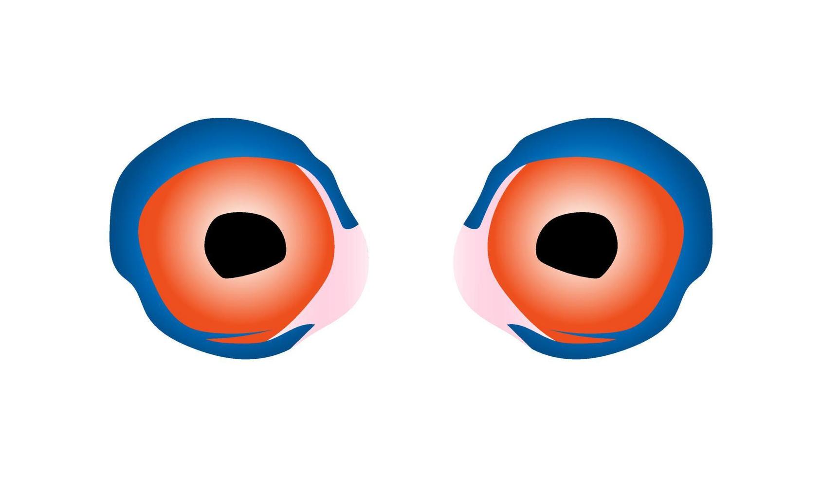Ghost, monster eye illustration vector. vector