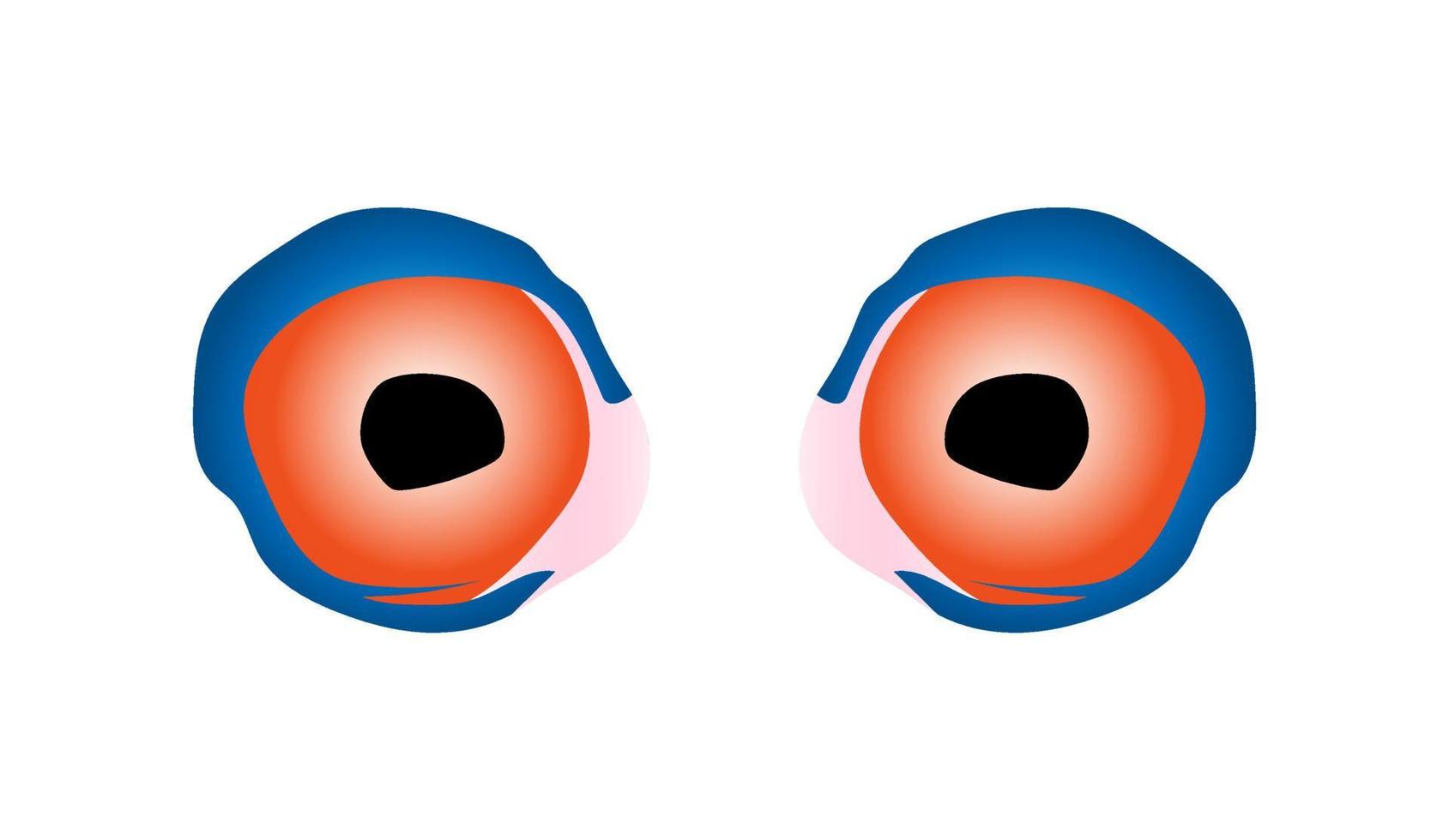 Ghost, monster eye illustration vector. vector