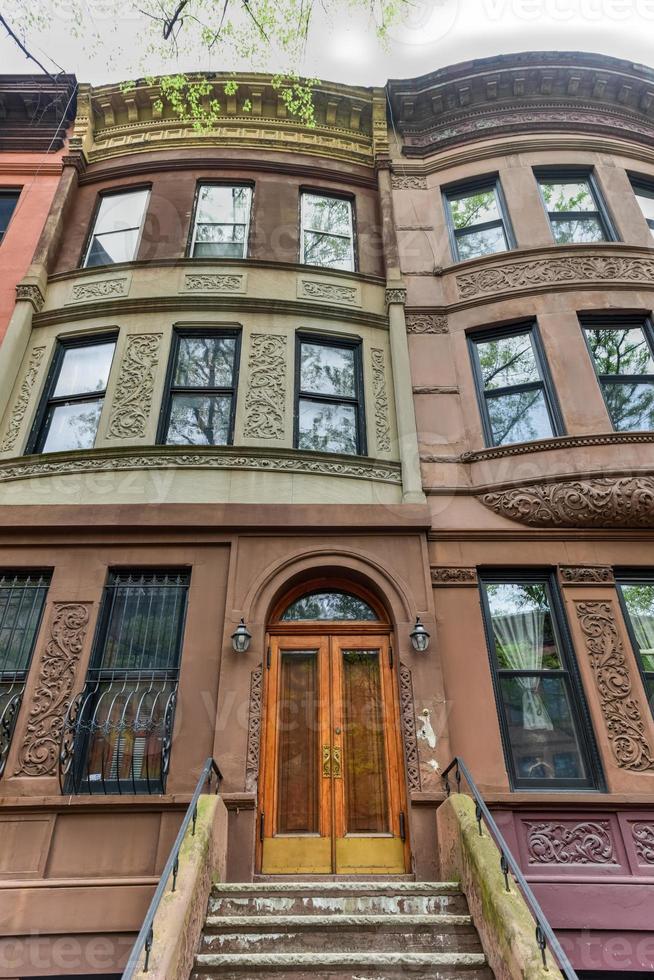 Brownstones in the Harlem Neighborhood of New York City. photo