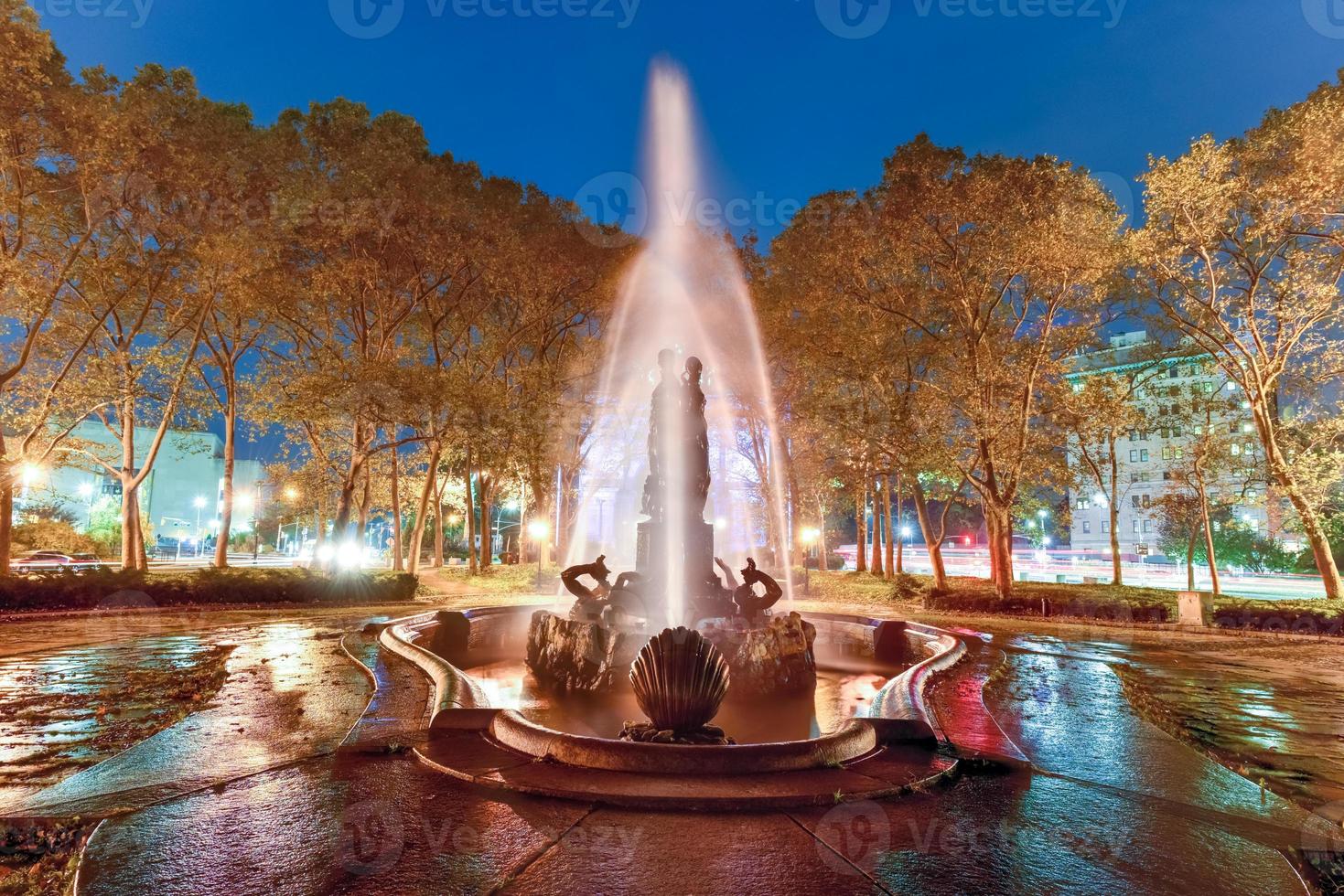 Bailey Fountain is a 19th century outdoor sculpture in New York City Grand Army Plaza, Brooklyn, New York, United States. photo