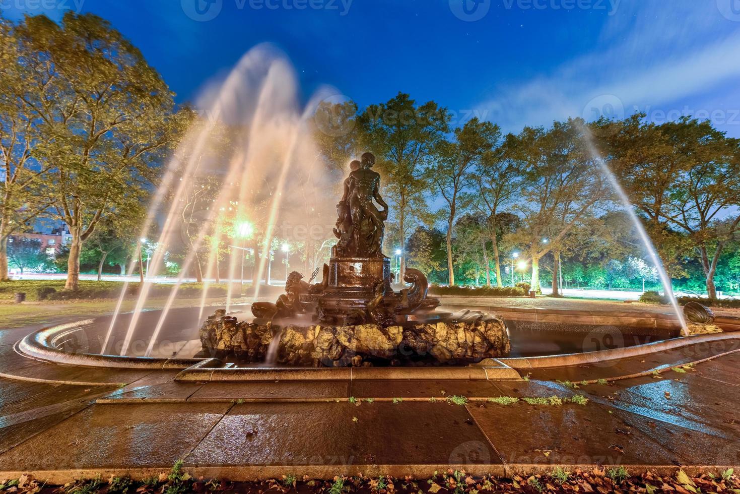 Bailey Fountain is a 19th century outdoor sculpture in New York City Grand Army Plaza, Brooklyn, New York, United States. photo