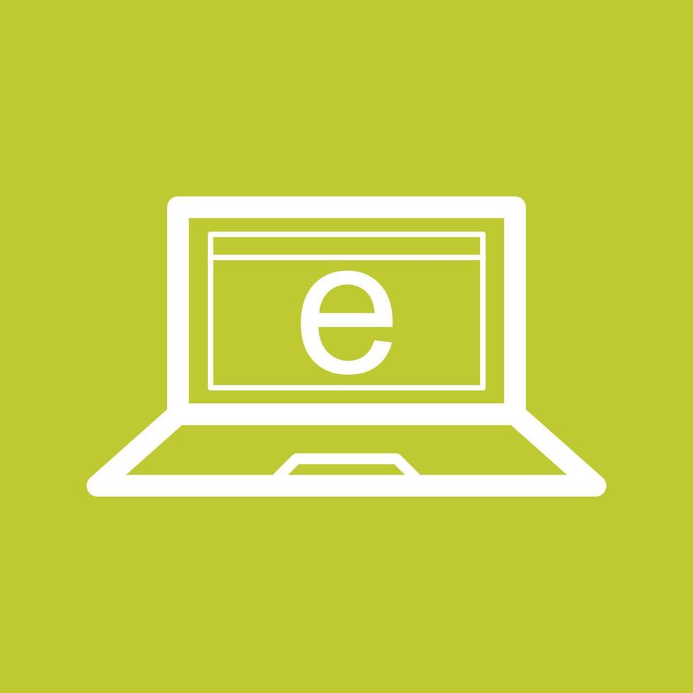Internet Line Color Background Icon vector