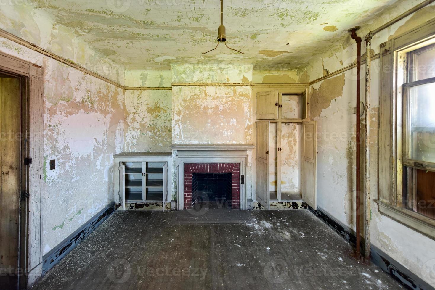 The abandoned Ellis Island Immigrant Hospital. It was the United States first public health hospital, opened in 1902 and operating as a hospital until 1930. photo