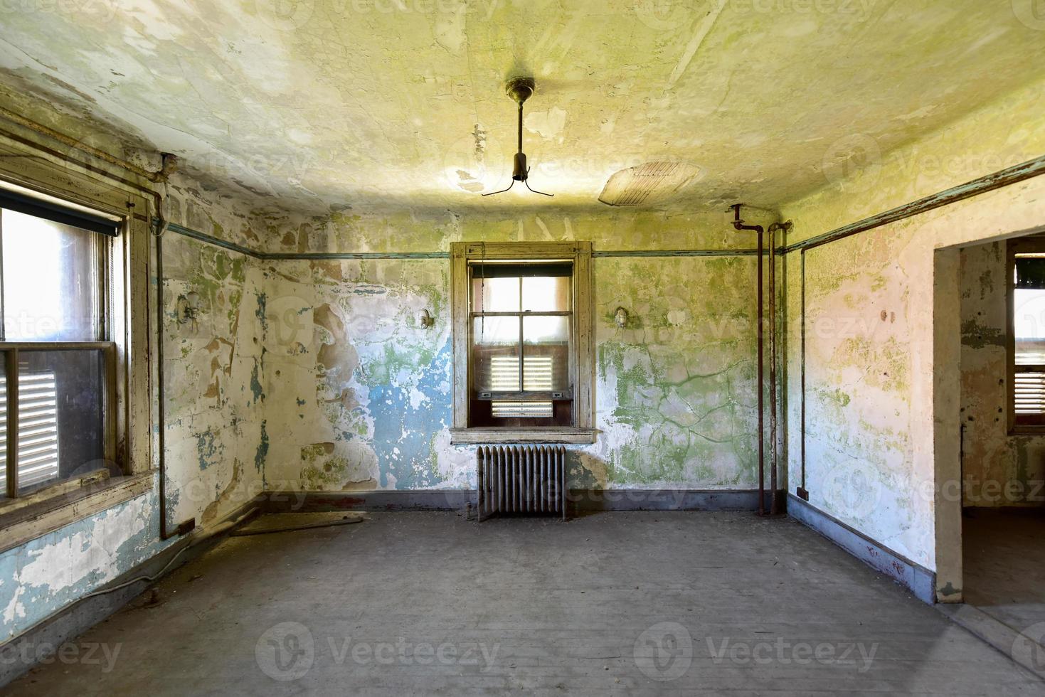 The abandoned Ellis Island Immigrant Hospital. It was the United States first public health hospital, opened in 1902 and operating as a hospital until 1930. photo