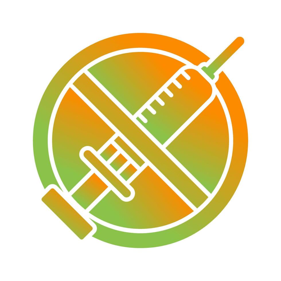 No Vaccines Vector Icon