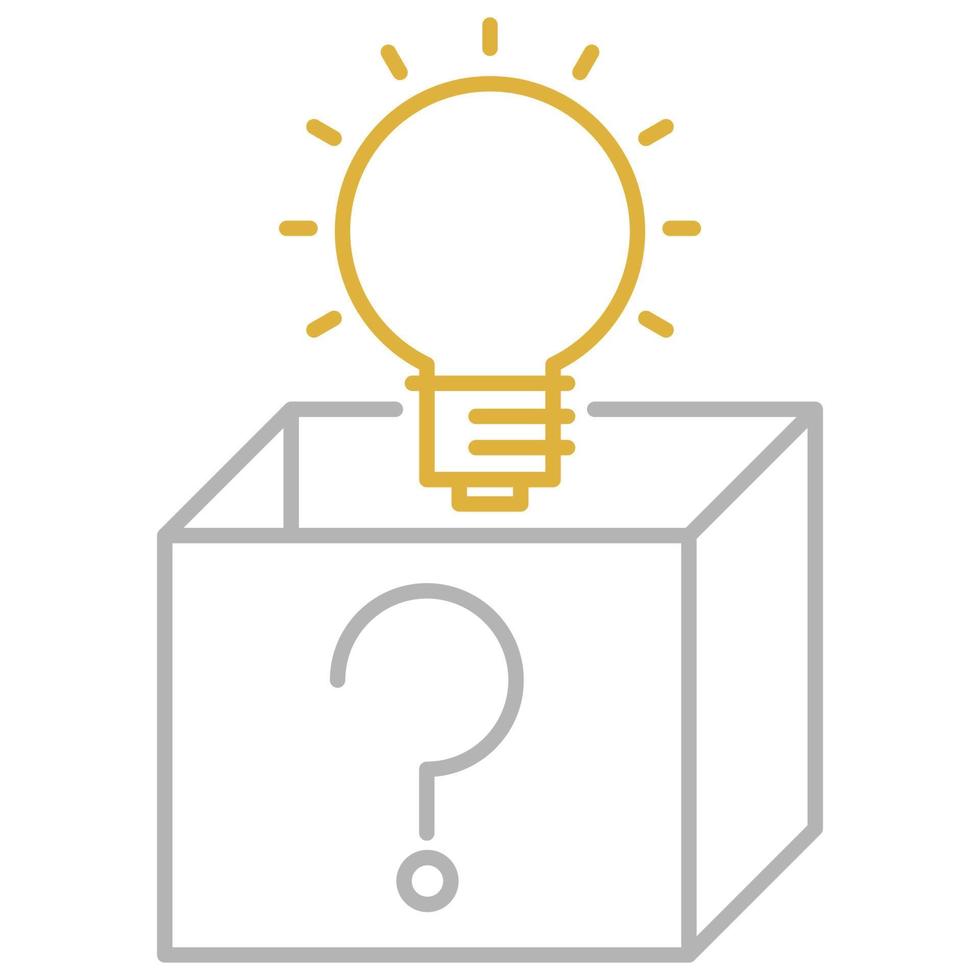 think outside the box icon, suitable for a wide range of digital creative projects. Happy creating. vector