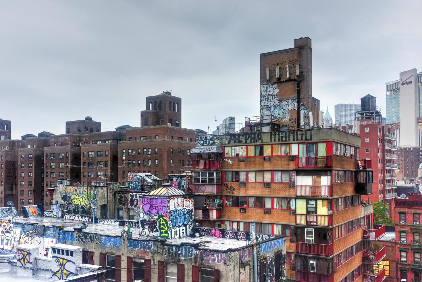 New York City - July 30, 2016 -  Urban landscape of Chinatown in New York City. photo