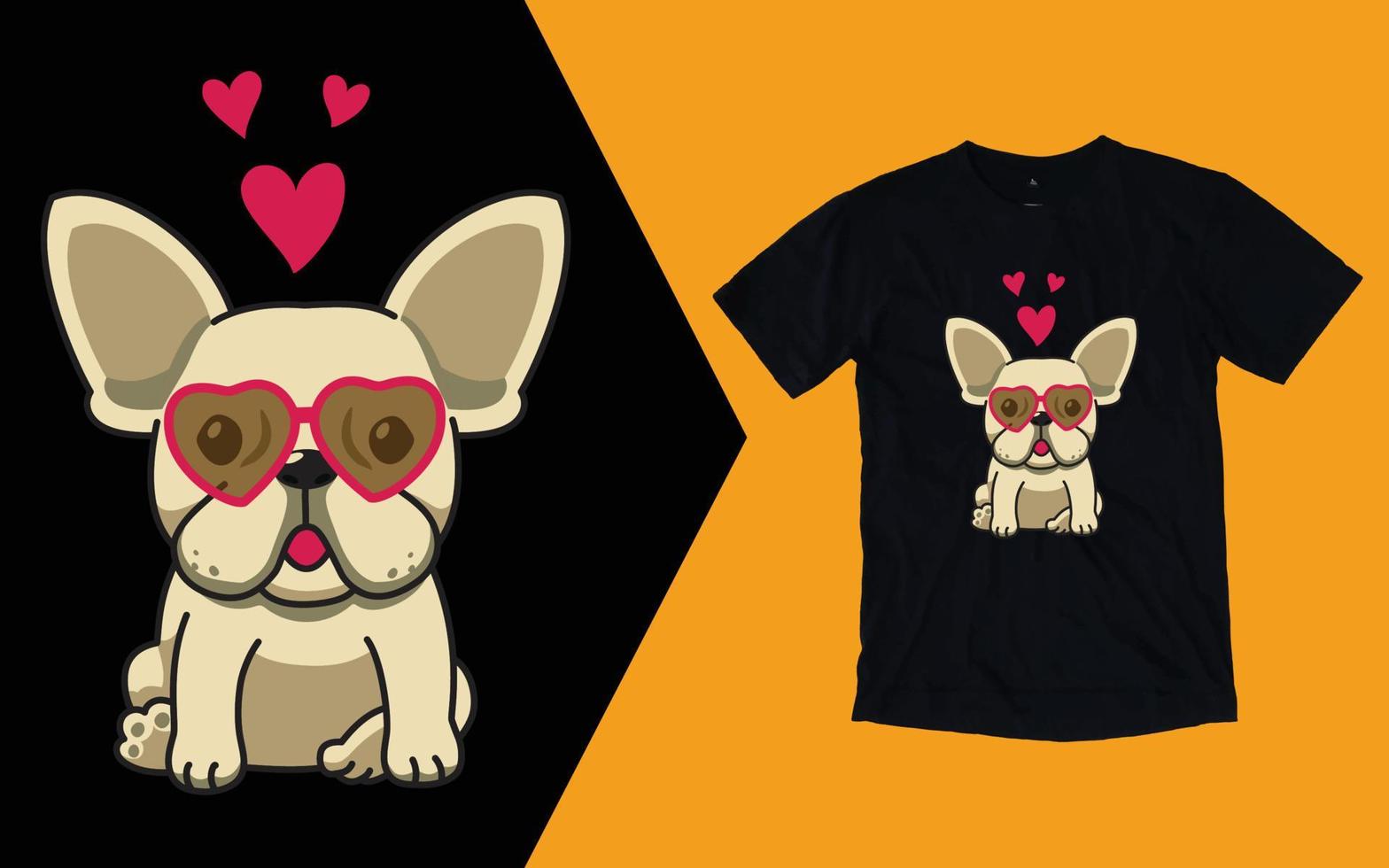 mi frenchie es mi camiseta de terciopelo, camiseta del día de san valentín de bulldog francés vector