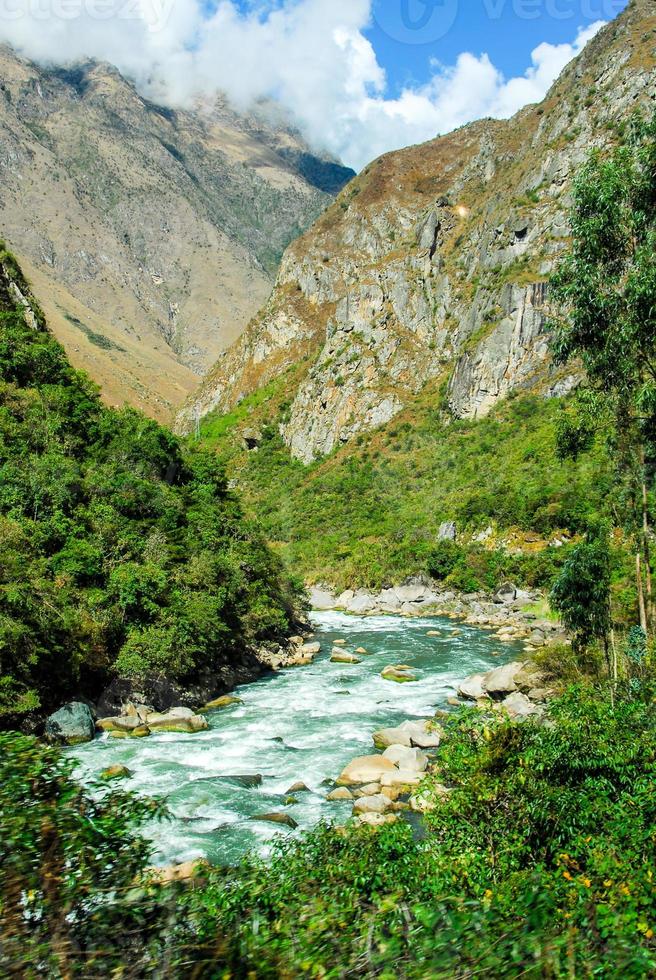 Urubamba river near Machu Picchu photo