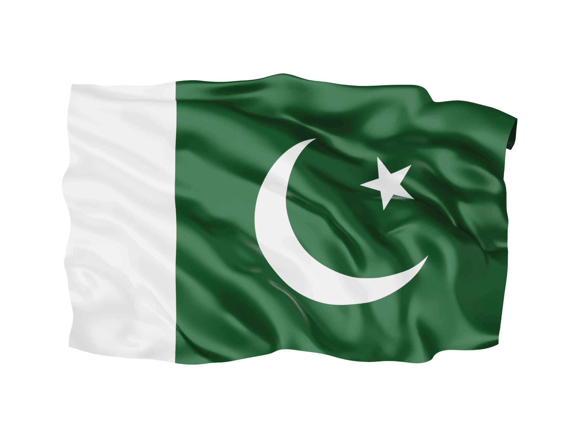 Símbolo nacional de la bandera de pakistán 3d 16650403 Vector en Vecteezy
