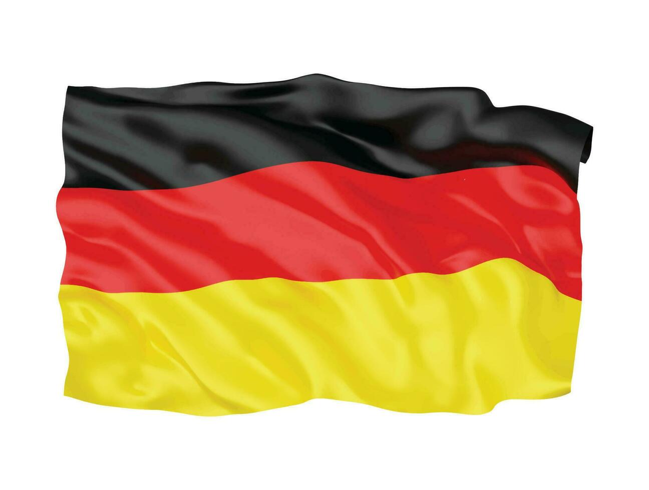 Símbolo nacional de la bandera de Alemania 3D vector